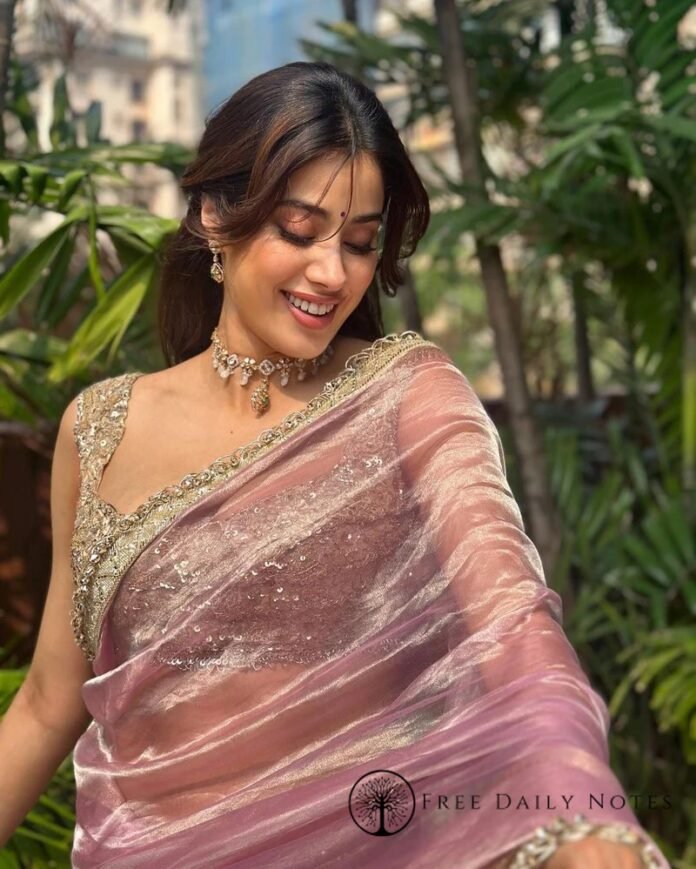 janhvi kapoor saree
